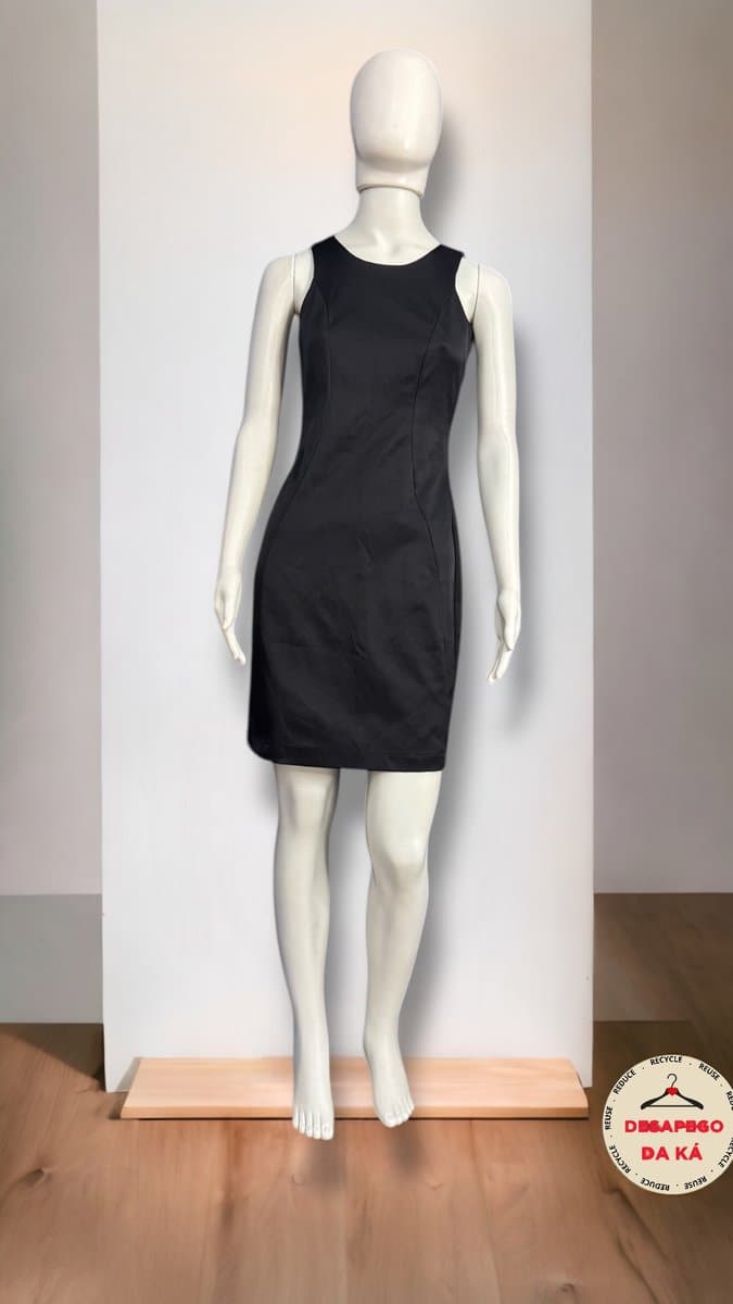 Vestido Preto Basico Nakepe, Preto, tamanho P — foto 3