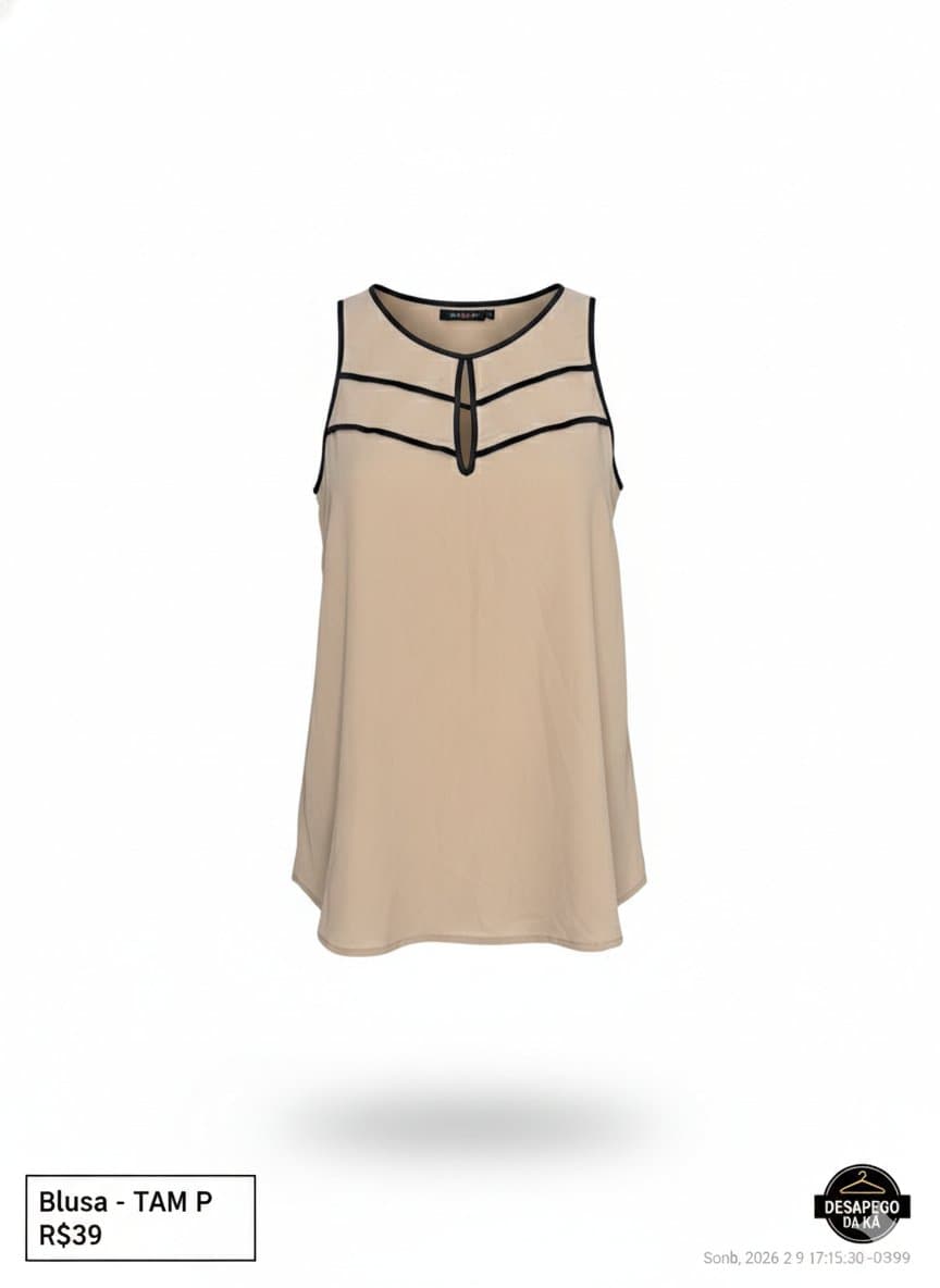 Regata Fendi/Preta Closet Mulher M, Fendi, Preto, tamanho M