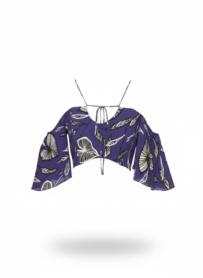 Cropped Estampa Roxo FYI P, FYI, Violeta, tamanho P