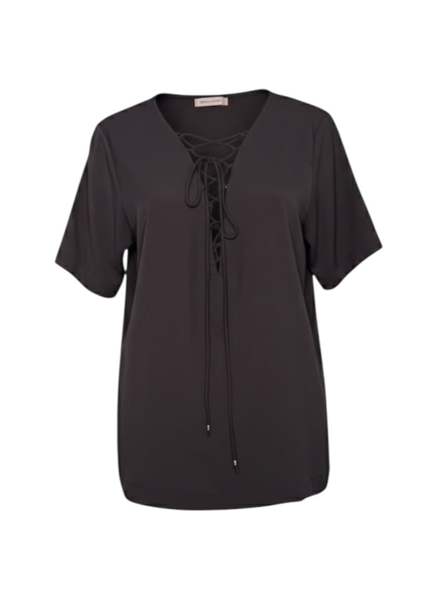 Tee Preta Cordao Mas Animale 44, Mas Animale, Preto, tamanho 44