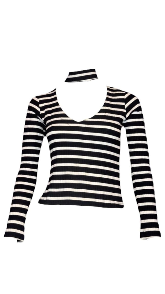 Blusa ML Listra PB Farm M, Farm, Preto, tamanho M