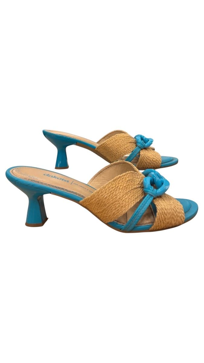 Tamanco Turquesa C Corda Dakota 37, Dakota, Azul-turquesa, tamanho 37