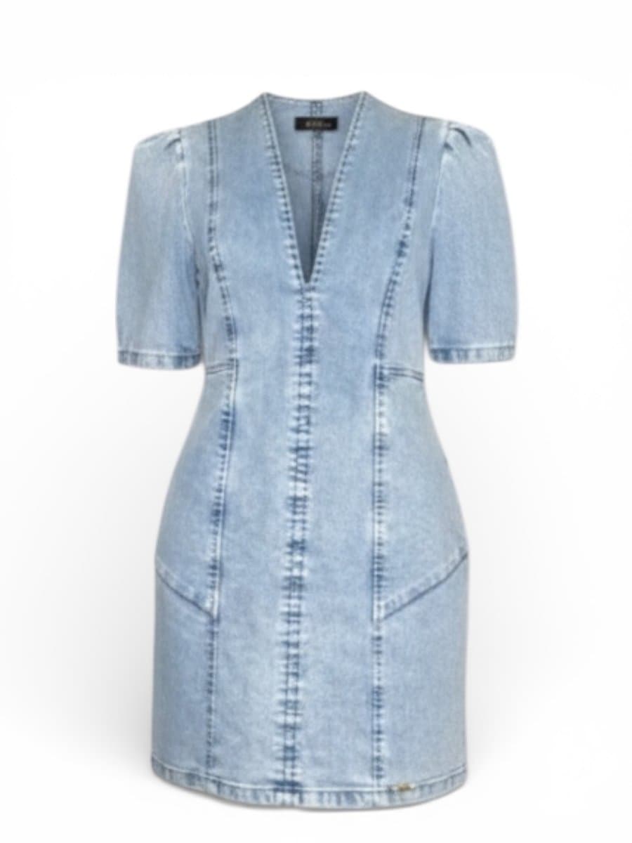 Vestido Jeans Idhok M, Azul, tamanho M