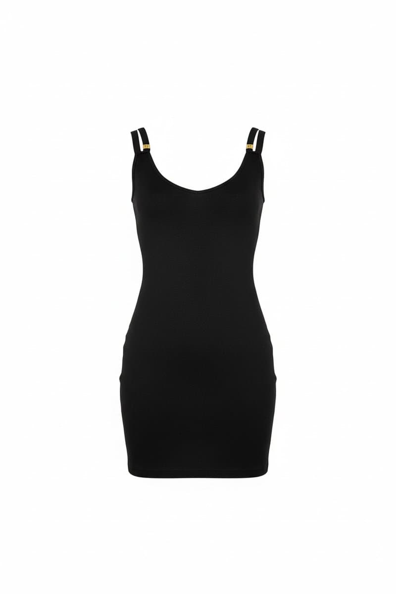 Vestido Malha Preto Sly P, Preto, tamanho P