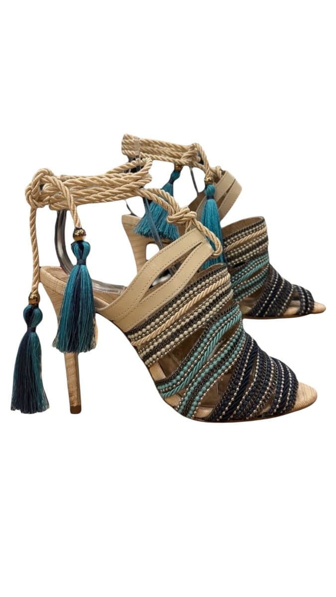 Sandalia Brilhos Azul Arezzo 34, Arezzo, Azul, tamanho 34