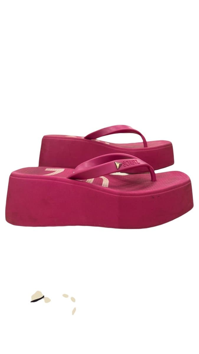 Chinelo Pink Schutz 36, Schutz, Rosa-chiclete, tamanho 36