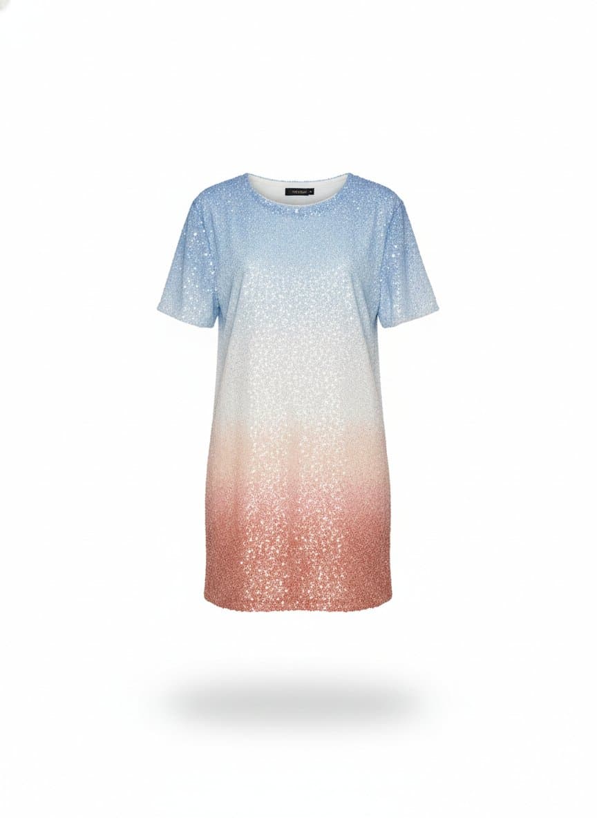 Vestido Paete Degrade Farm, Farm, Estampada, tamanho P