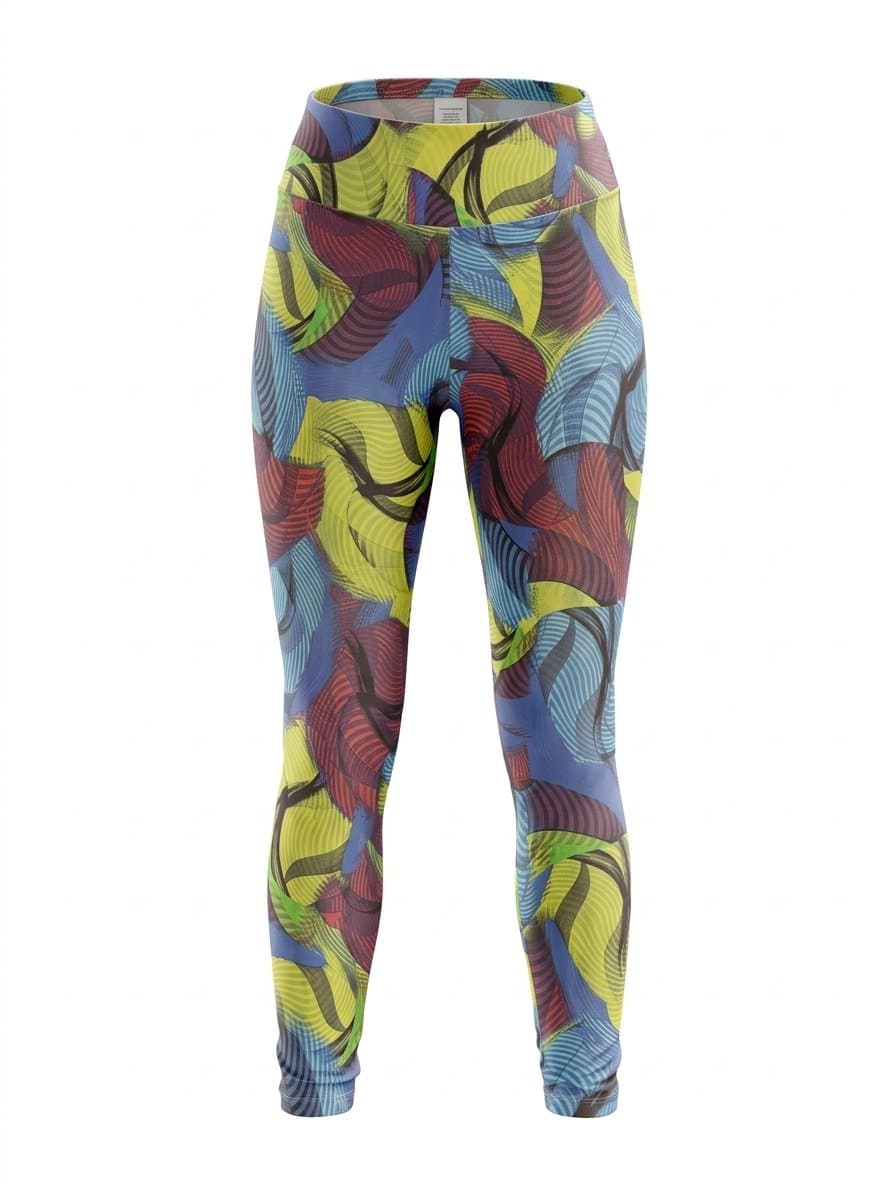 Legging Estampa Azul/Amarelo, Azul, tamanho G