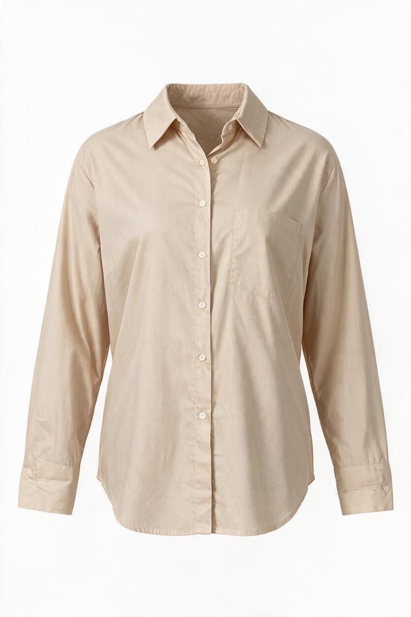 Chemise Bege Cerom, Bege, tamanho G