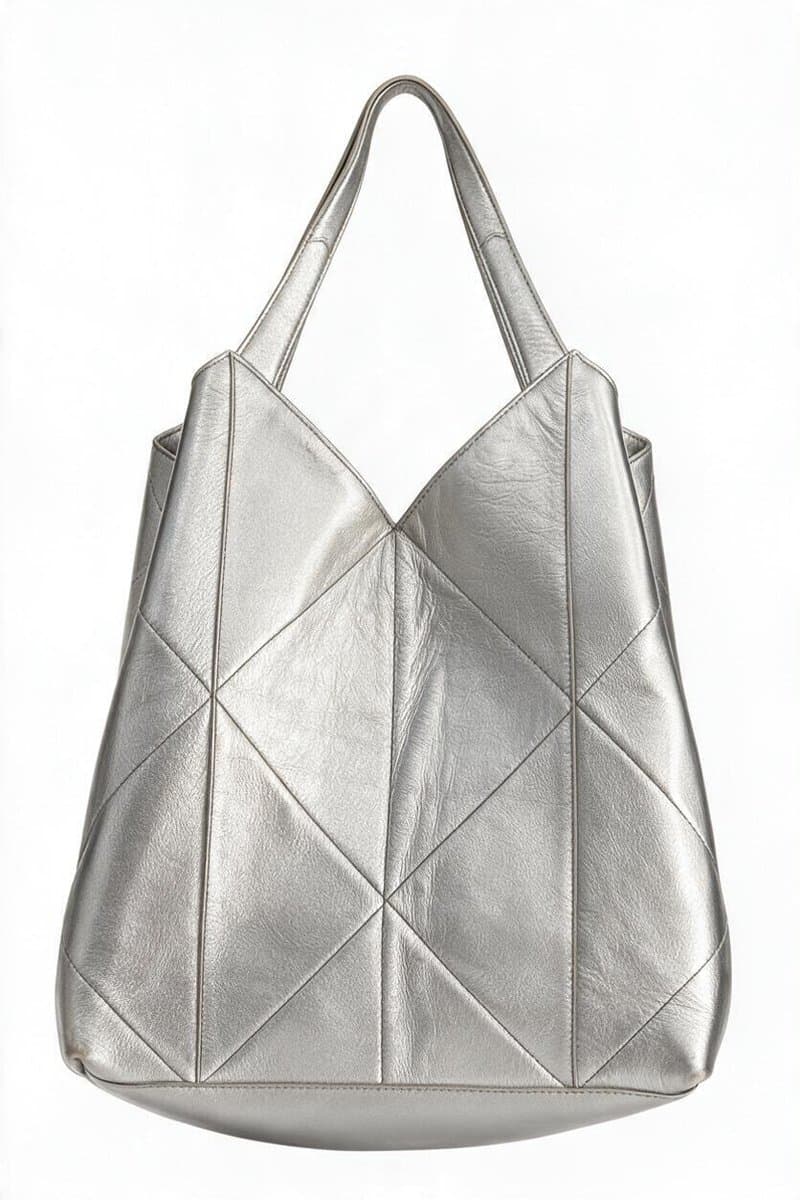 Bolsa Saco Grande Prata Schutz, Schutz, Prateado, tamanho UN