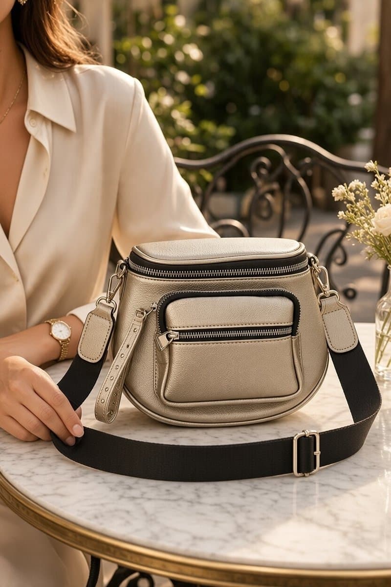 Bolsa/Pochete Prata, Prateado, tamanho UN — foto 2