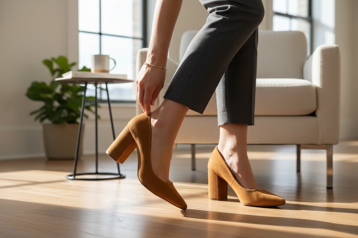 Scarpin Camurça Caramelo Schutz 37, Schutz, Marrom-claro, tamanho 37 — foto 2
