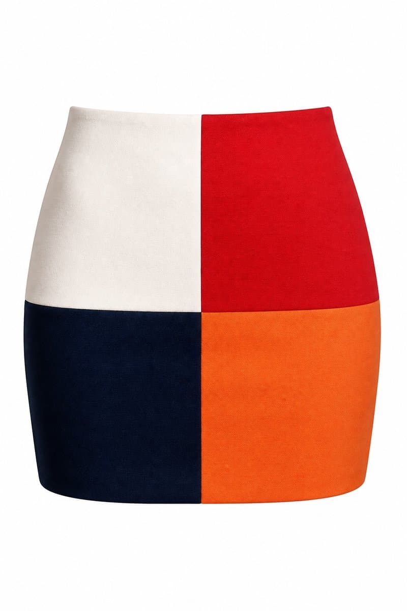 Saia Alfaitaria 4 Cores Abrand, A.Brand, Estampada, tamanho 42