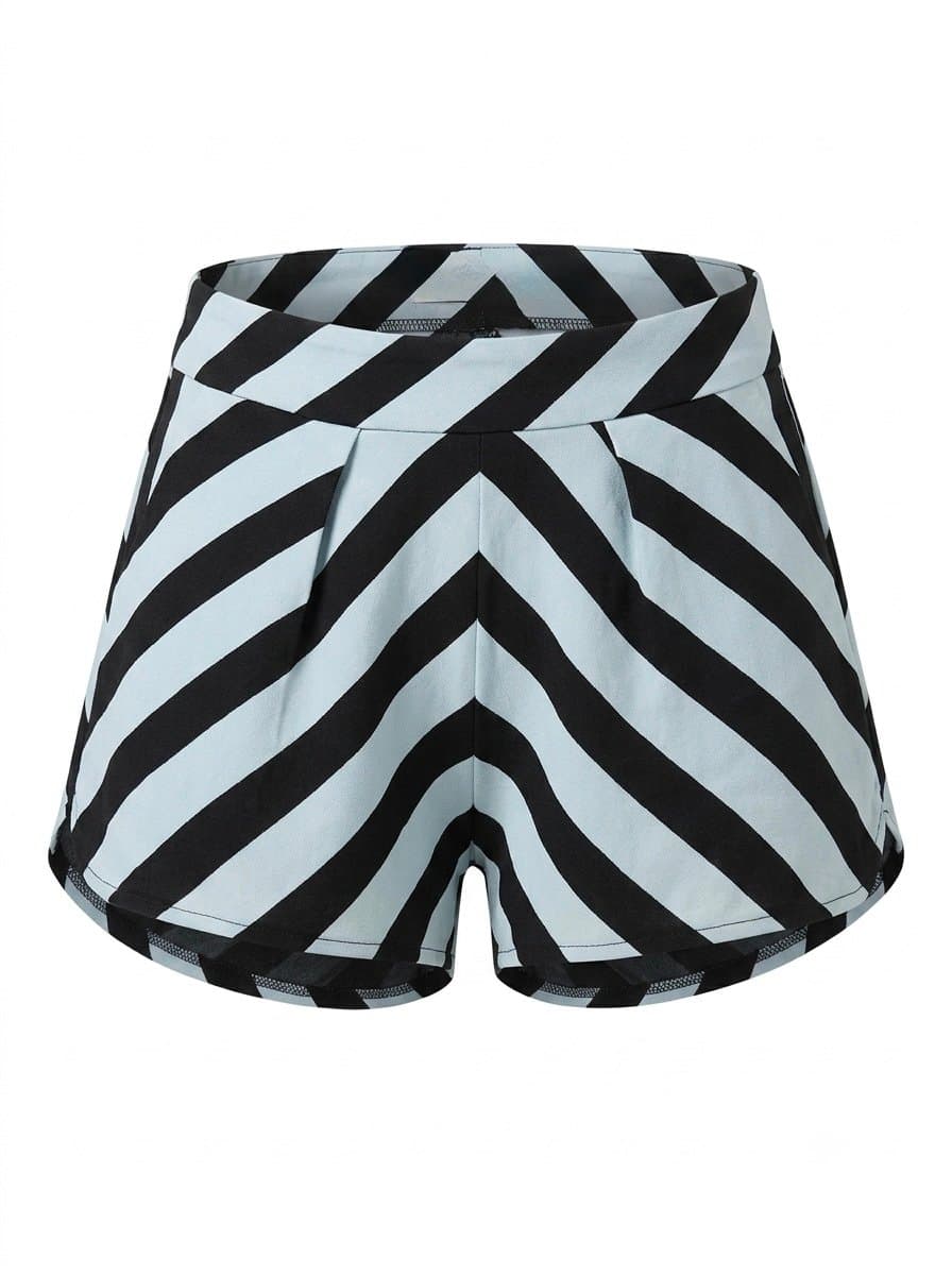 Shorts Alfaiataria Listras Azul/Preto Animale, Animale, Azul, tamanho 42