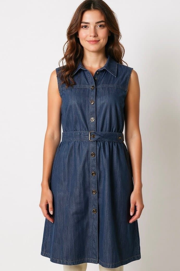 Vestido Jeans Rubinella 42, Rubinella, Azul, tamanho 42 — foto 2