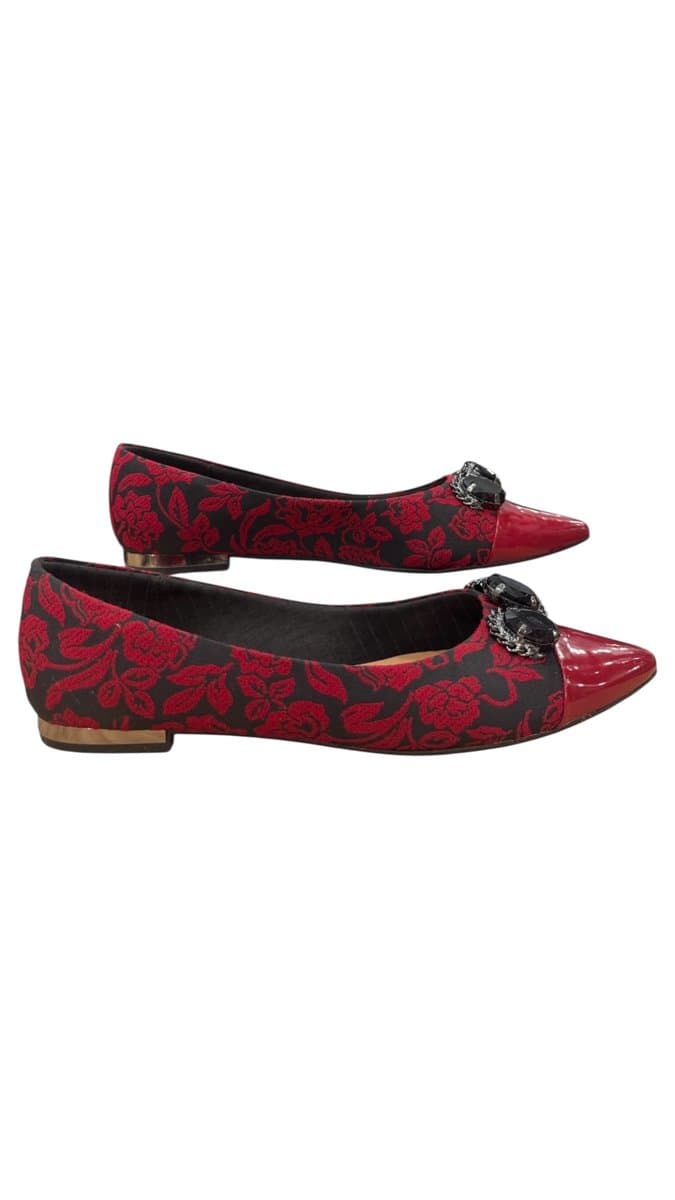 Sapatilha Vermelha/Preta Picadilly 36, Vermelho, tamanho 37
