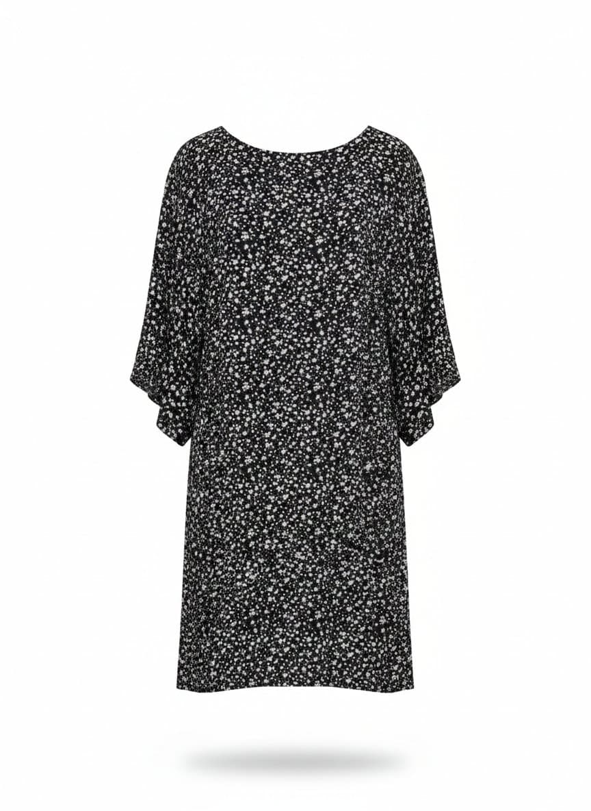 Vestido Floral Marinho Live P, Live!, Azul-marinho, tamanho P