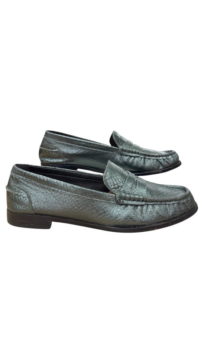 Mocassim Metalizado Verde Arezzo 36, Arezzo, Verde, tamanho 36