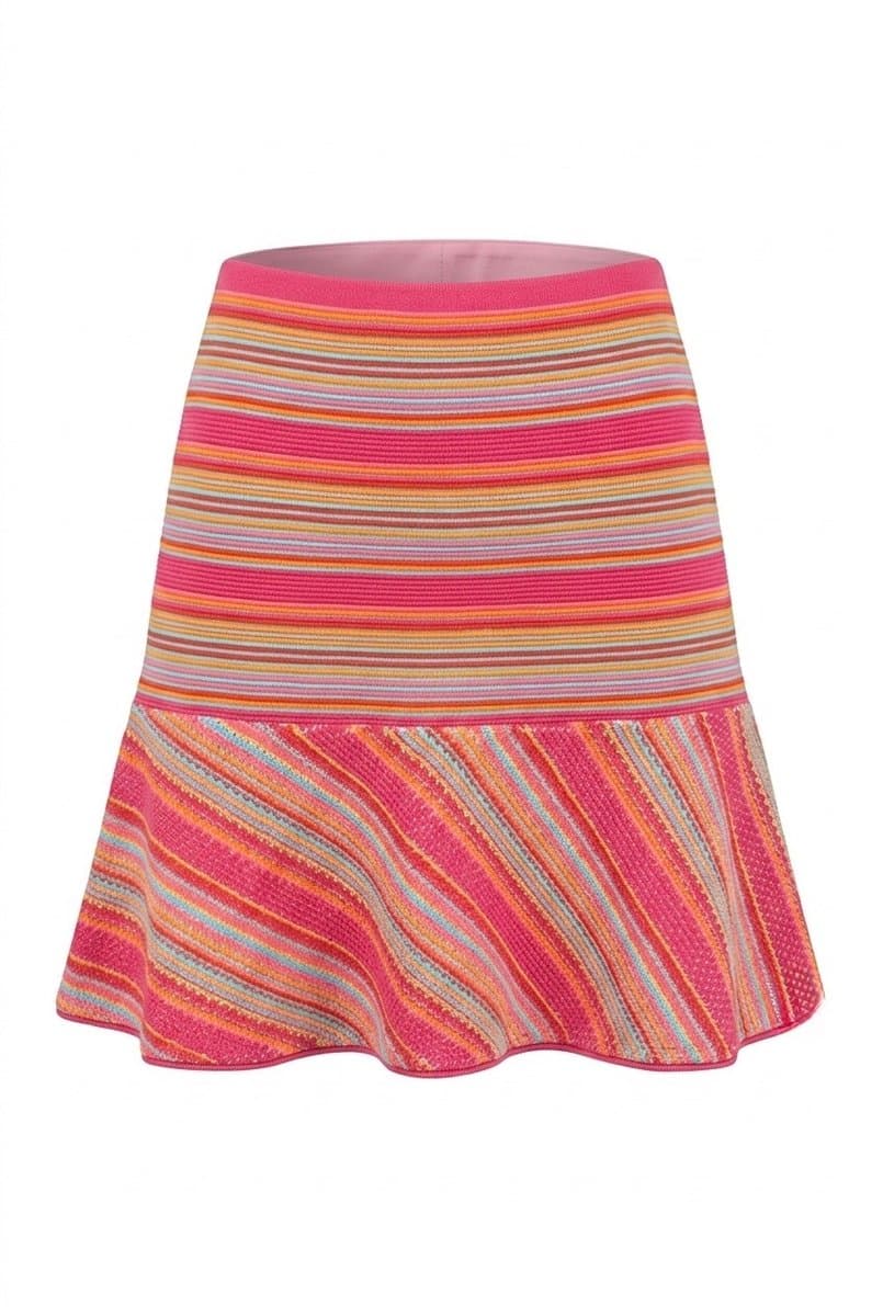 Saia Tricot Colorida Lelis Blanc, Lelis Blanc, Estampada, tamanho M