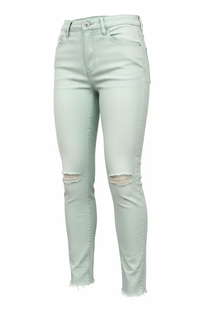 Calça Skinny Verde Agua Byz, Água, tamanho 38
