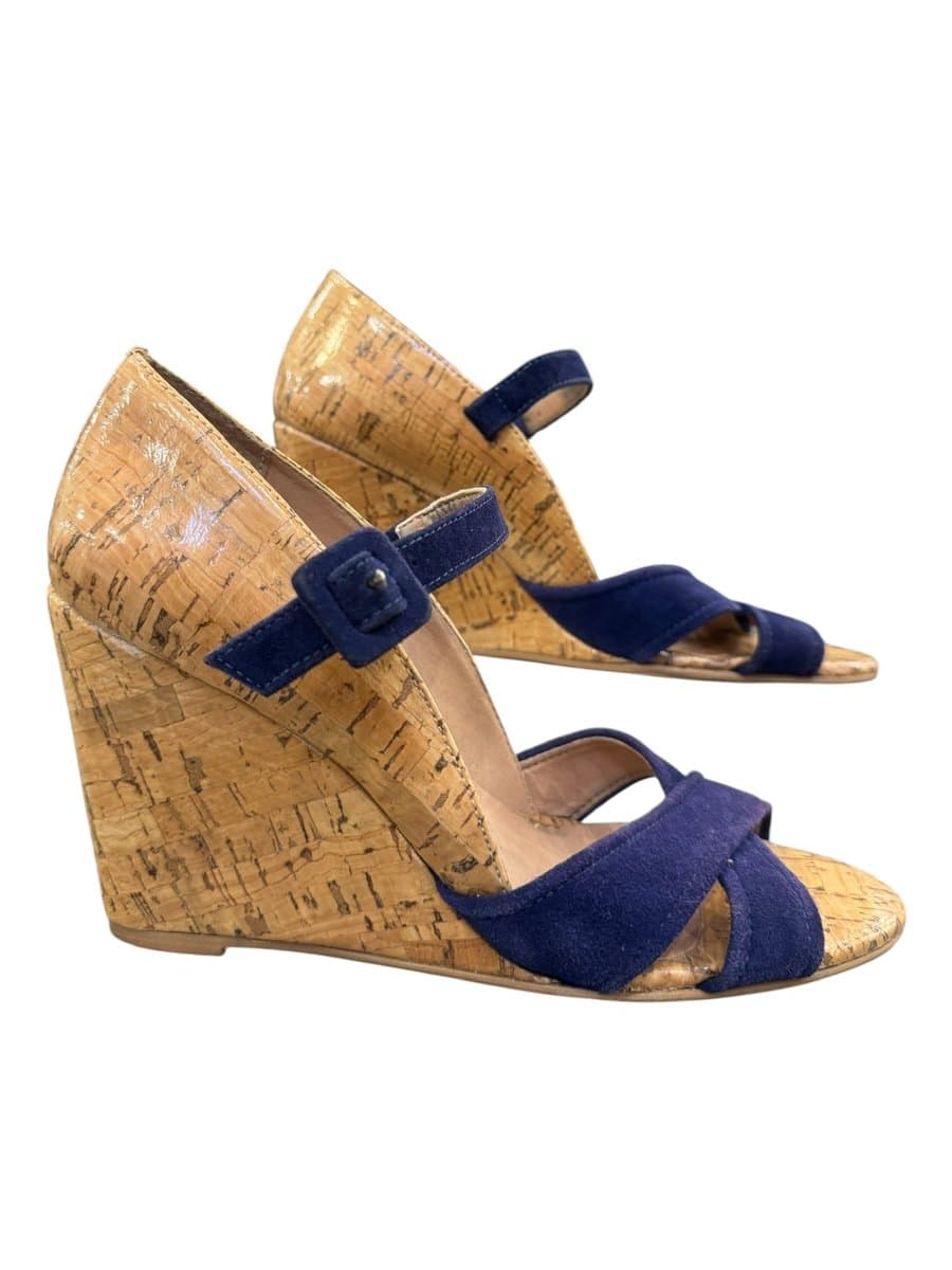 Anabela Roxa + Cortiça Shoestock, Violeta, tamanho 36