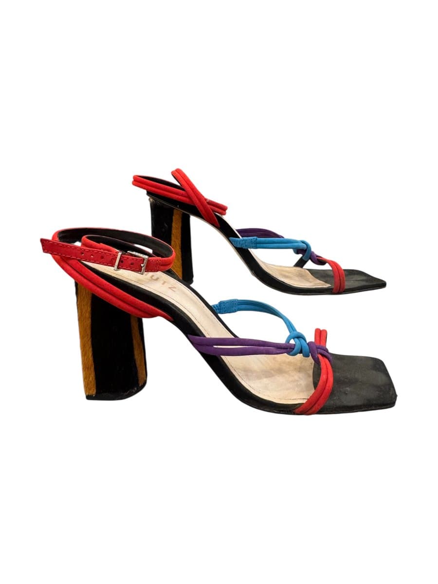 Sandalia Tricolor+ Animal Print Schutz 35, Schutz, Estampada, tamanho 35