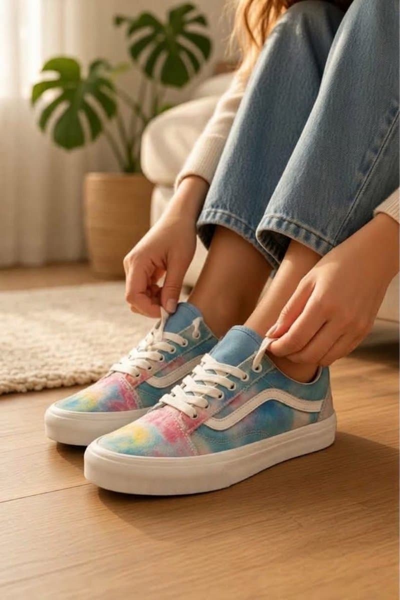 Tênis Vans Tie Die Colors, Vans, tamanho 34 — foto 2