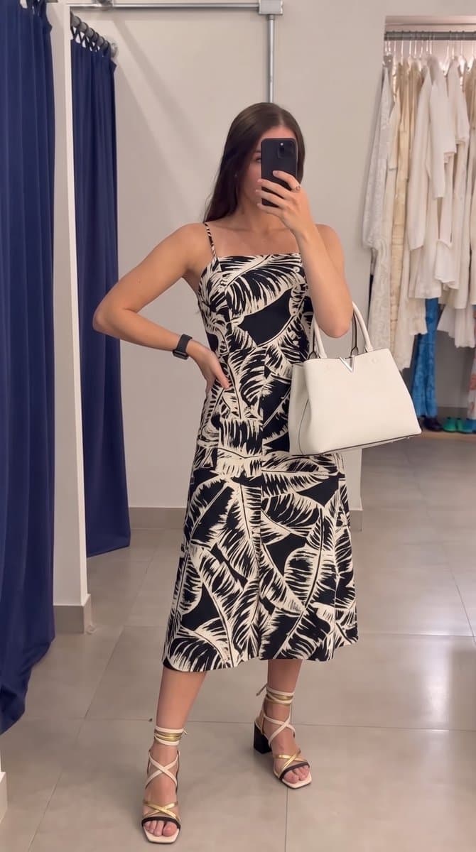 Vestido Midi PB Dress To P, Dress To, Preto, tamanho P — foto 4