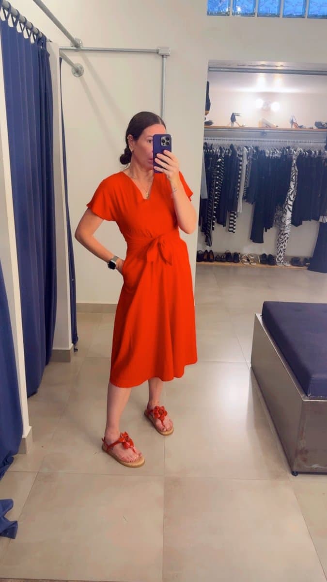 Vestido Vermelho Midi Aqua, Vermelho, tamanho P — foto 4