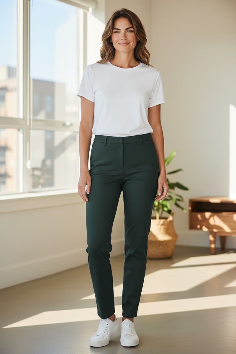 Calça Alfaitaria Marinho Cos Elastico Zara, Zara, Azul-marinho, tamanho M — foto 2