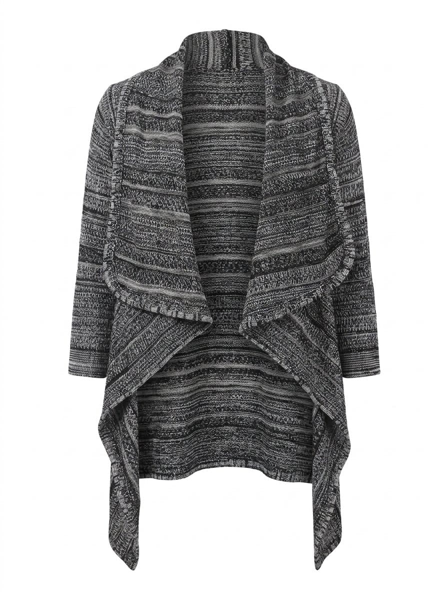 Cardigan Marinho/Preta Lurex Marfinno, Marfinno, Azul-marinho, tamanho P