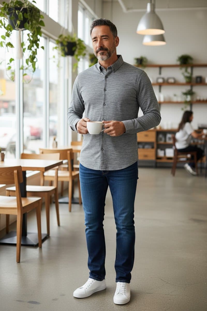 Camisa Ml Cinza  Tech Urban, Cinza, tamanho G — foto 2