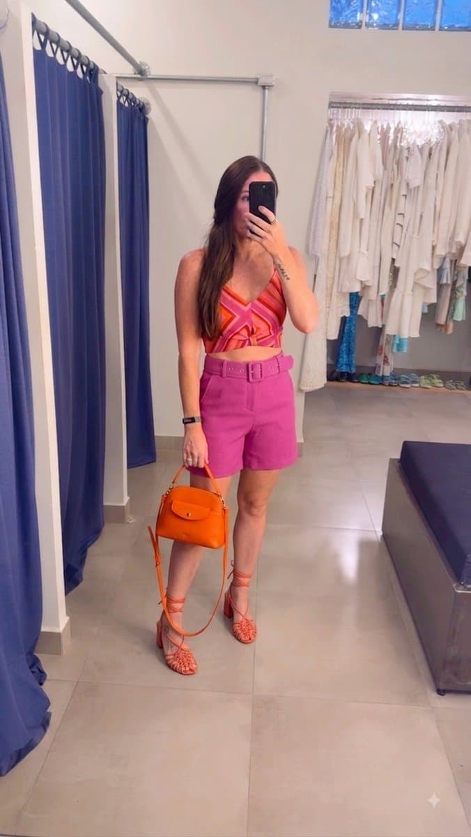 Regata Listras Corl/Pink/Verm Dress To, Dress To, Rosa-chiclete, tamanho M — foto 4