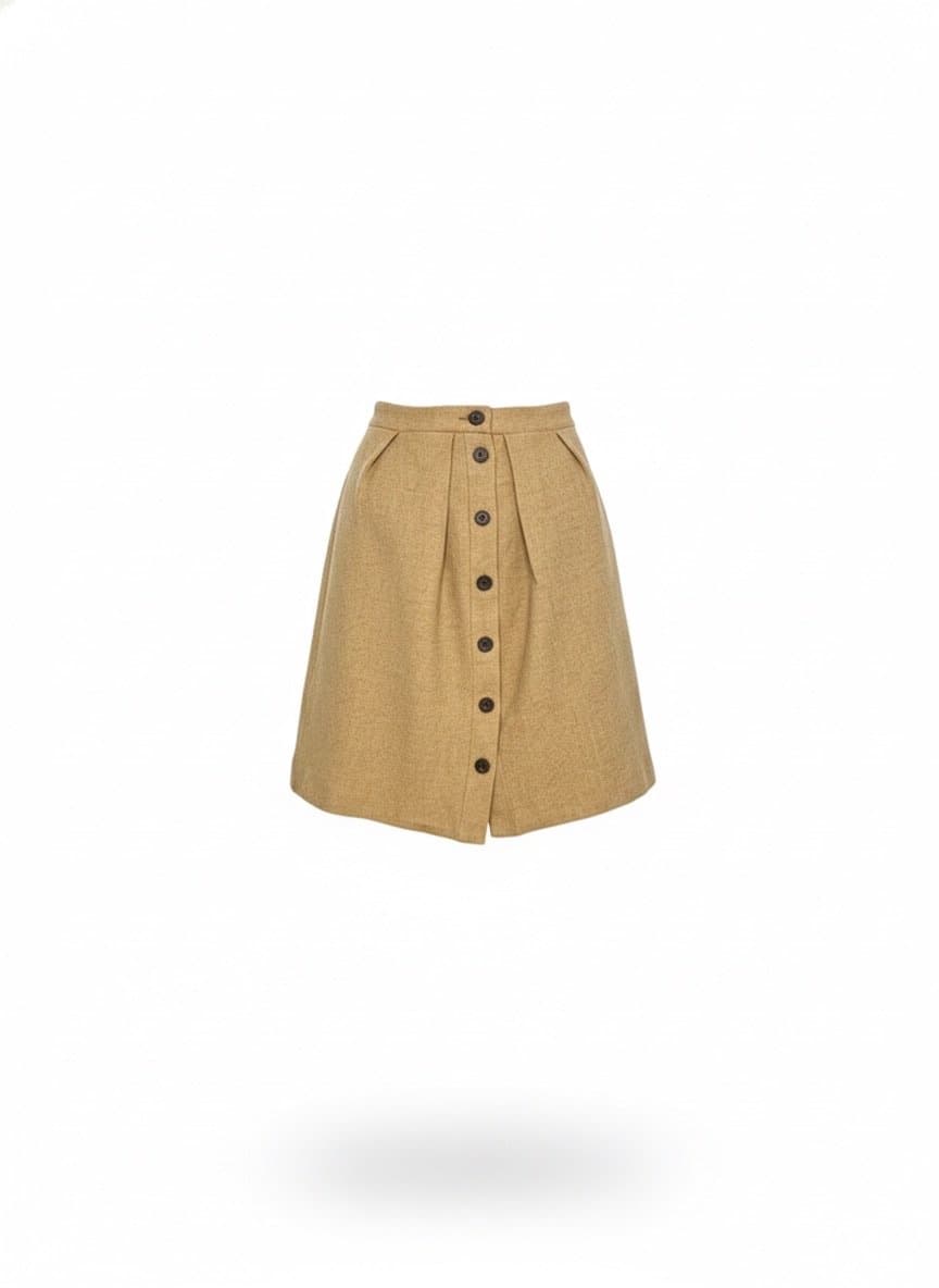 Saia La Bege J Crew P, Bege, tamanho P