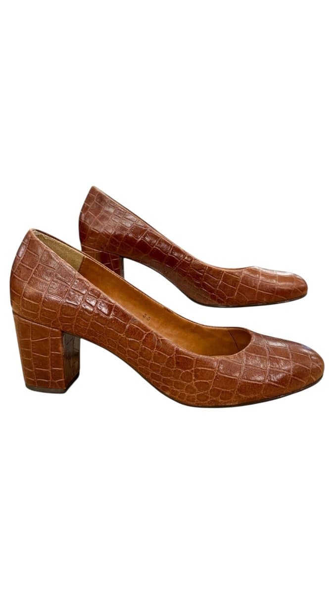 Sapato Croco Marro9m Corello 36, Corello, Marrom, tamanho 36