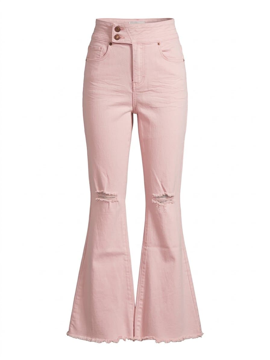 Carça Sarja Rose Mas Animale 38, Mas Animale, Rosa, tamanho 38
