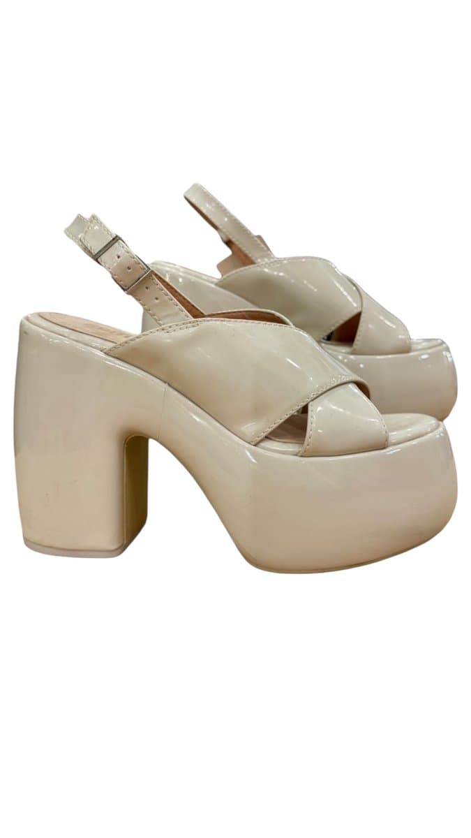 Sandalia Plataforma Off Schutz 38 51 Smd-132, Schutz, Branco, tamanho 38