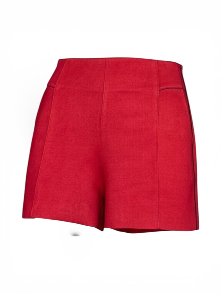 Shorts Suede Marsala P, Bordô, tamanho P