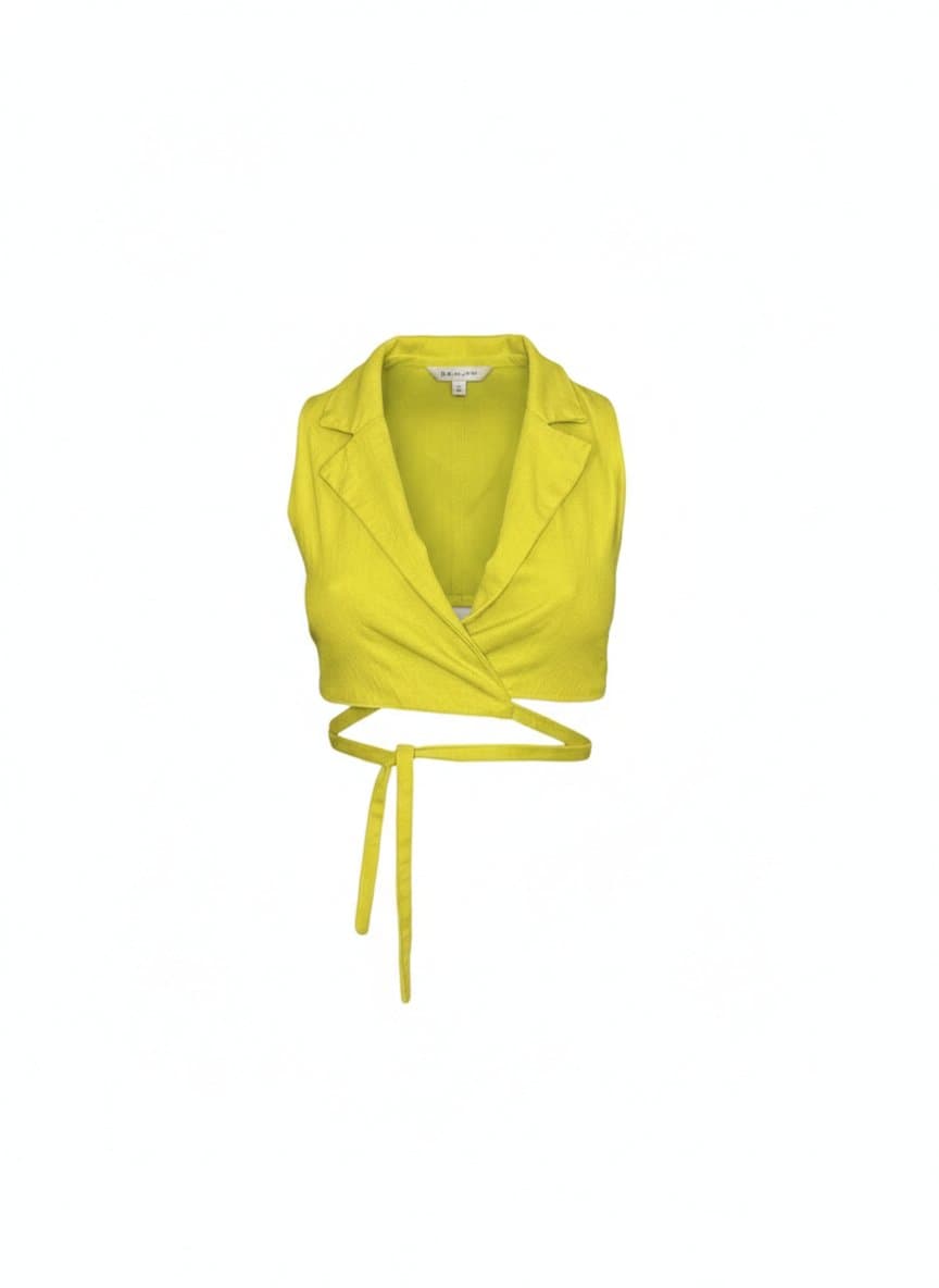 Colete Cropped Verde Talgui P, Talgui, Verde, tamanho P