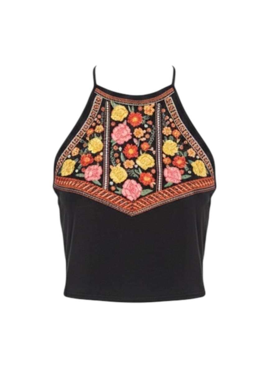 Blusa Preta Boradada P Sportsgirl, Preto, tamanho PP