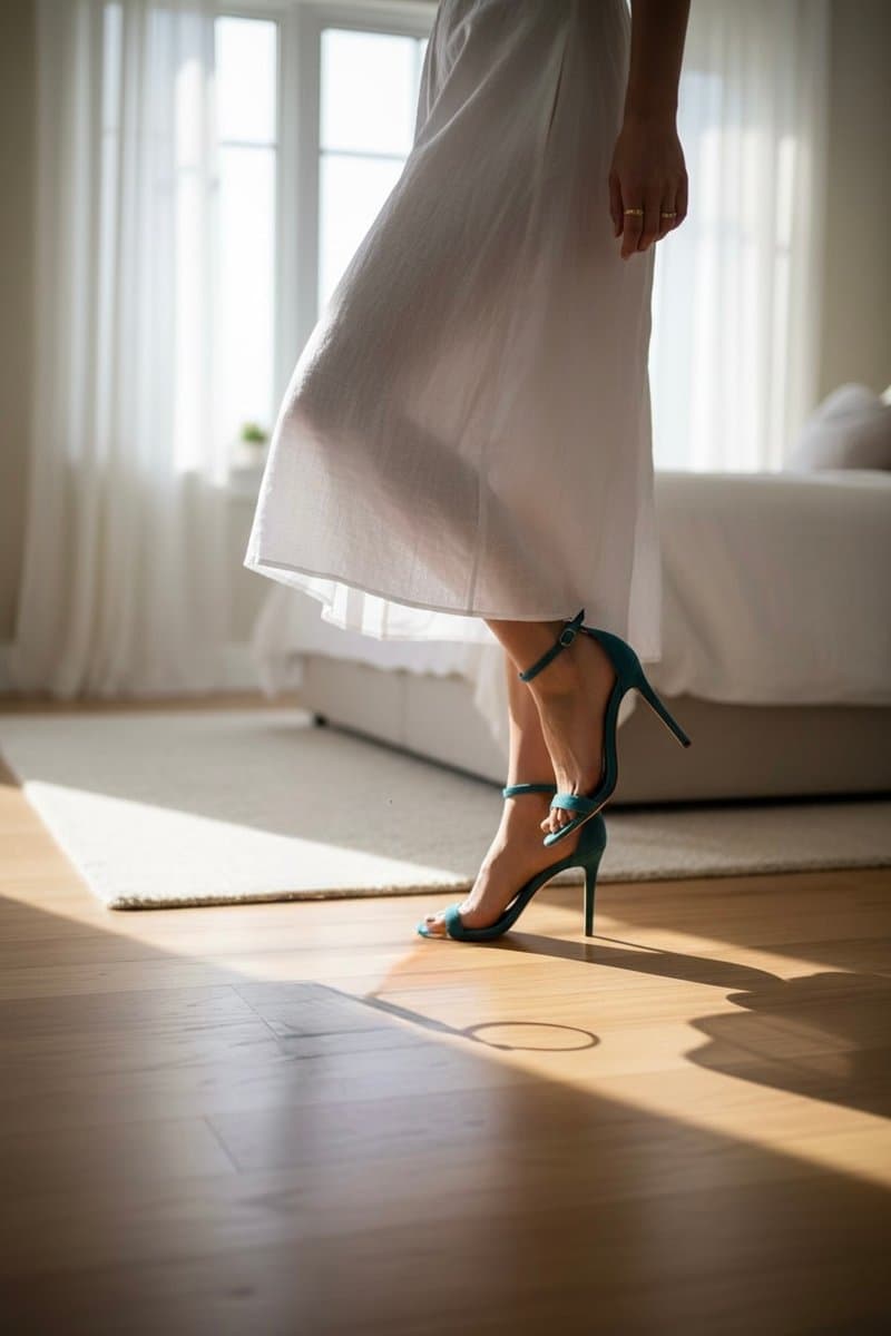 Sandalia Sl Turquesa 37, Azul-turquesa, tamanho 37 — foto 2