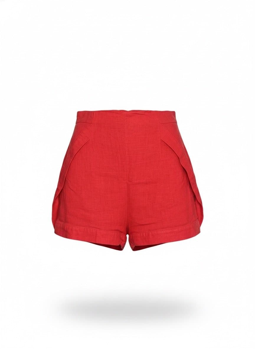 Shorts Verm Poup 38, Vermelho, tamanho 38