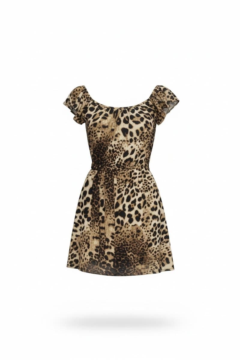 Vestido Onça Luigi Bertoli P, Estampada, tamanho P
