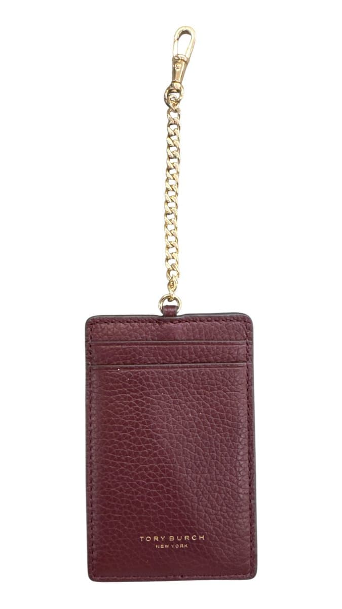 Porta Cartao Couro Vermelho Tory, Vermelho, tamanho UN