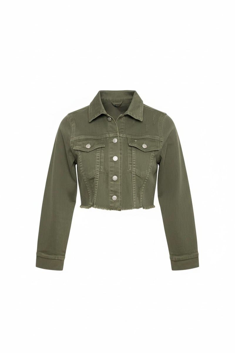 Jaqueta Cropped Militar All Is Love P, Verde-musgo, tamanho P