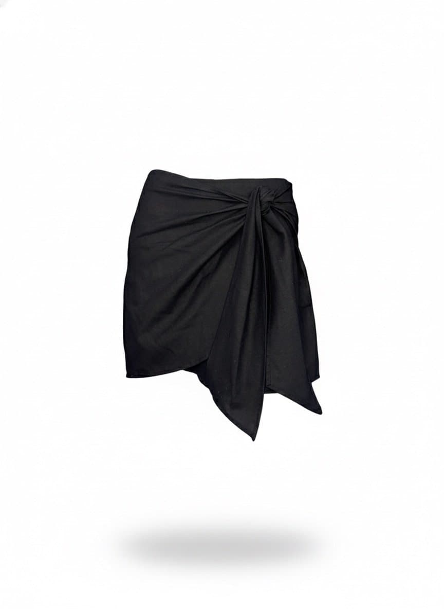 Shorts/Saia Preta Amarraçao G, Preto, tamanho G