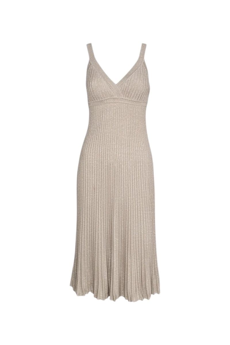 Vestido Tricot Cinza Lurex Mofficer M, M.Officer, Cinza, tamanho M