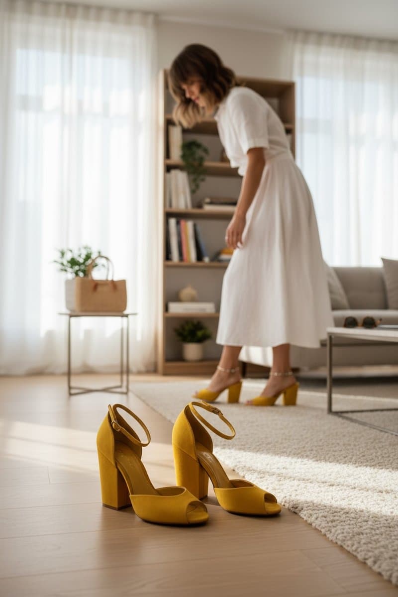 Sandalia Amarela Schutz 37, Schutz, Amarelo, tamanho 37 — foto 2