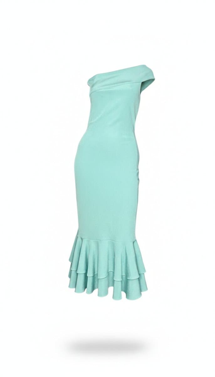 Vestido Verde Agua Zeb M, Água, tamanho M