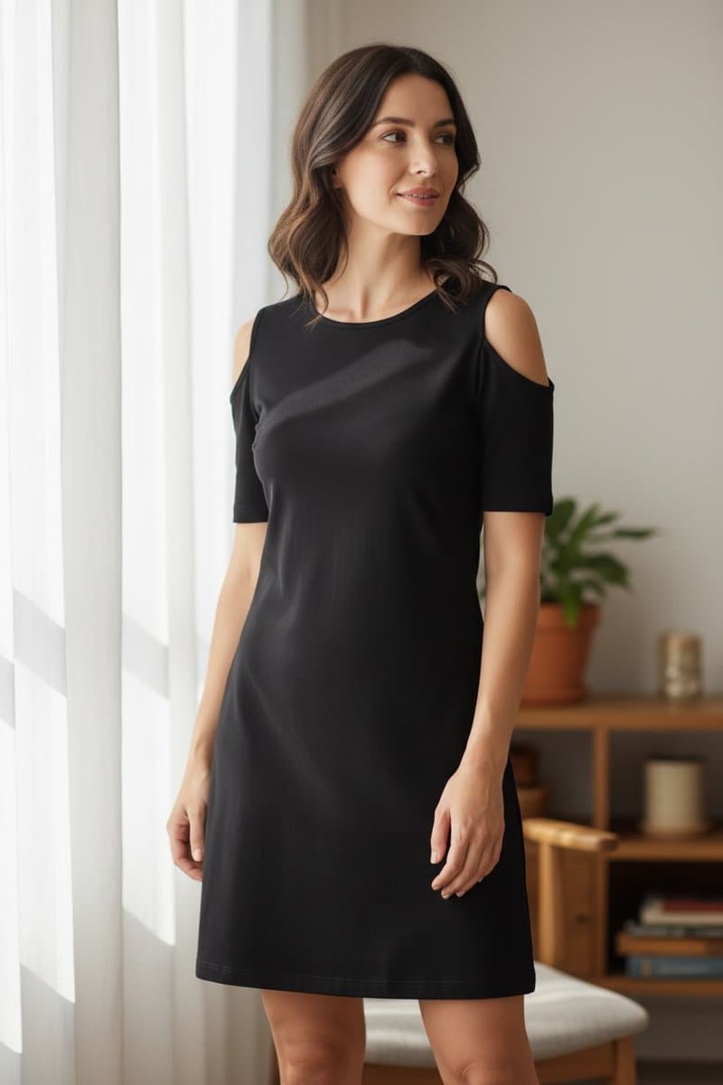 Vestido Preto Basico CKJ P, Calvin Klein, Preto, tamanho P — foto 2
